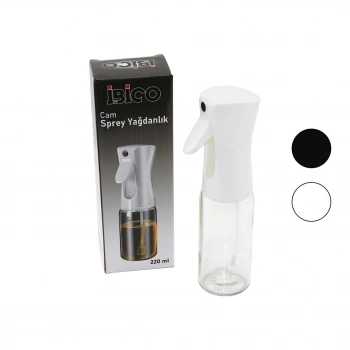 Yağdanlık CAM 220ML YAĞDANLIK SPREY SİYAH BEYAZ PLASTİK BAŞLIK