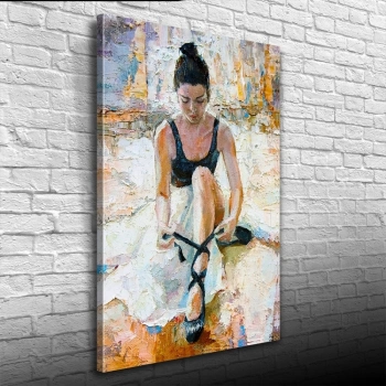 Yağlıboya Balerin Portresi Kanvas Tablo 50 x 70