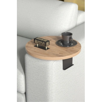 Yan Sehpa Ayarlanabilir Tepsi Dekoratif Modern Tepsi ATLANTİK ÇAM