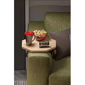 Yan Sehpa Ayarlanabilir Tepsi Dekoratif Modern Tepsi SEKİZGEN Ceviz