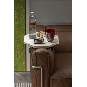 Yan Sehpa Ayarlanabilir Tepsi Dekoratif Modern Tepsi SEKİZGEN Efes