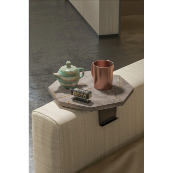 Yan Sehpa Ayarlanabilir Tepsi Dekoratif Modern Tepsi SEKİZGEN Gordion