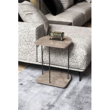 Yan Sehpa Tekerlekli Servis Sehpası Hnd Oval Gordion