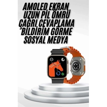 Yeni Nesil Akıllı Saat Müzik Dinleme Bildirim Görme Sesli Asistan Desteği