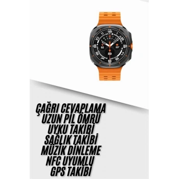 Yeni Nesil Çağrı Cevaplayabilen 47 MM Titreşimli Çok Fonksiyonlu Akıllı Saat