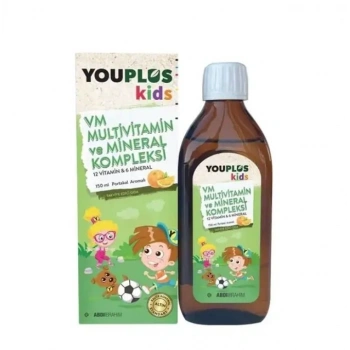 Youplus Kids VM Multivitamin ve Mineral Kompleksi 150 ml
