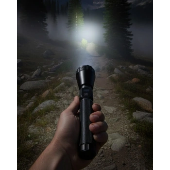 Yüksek Güçlü LED El Feneri Şarjlı 6000 Lümen Acil Durum Seti