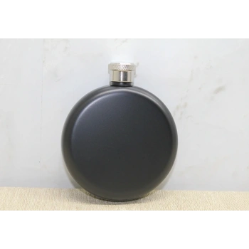 Yuvarlak Tekli Matara Siyah