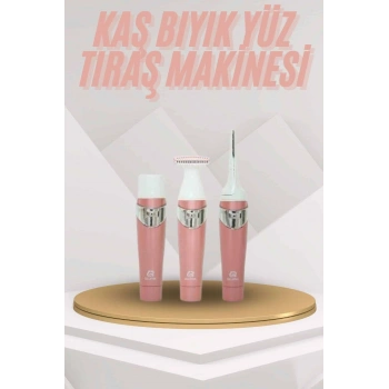 Yüz Kaş ve Tüm Vücut Epilasyon Aleti 3 Başlıklı Hassas Ciltlere Uygun Epilatör