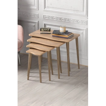 Zigon Sehpa Ahşap 4lü Atlantik Çam KR