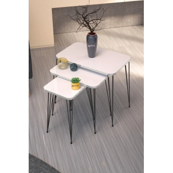 Zigon Sehpa Kr Beyaz Tel