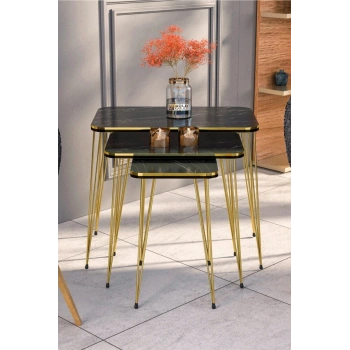 Zigon Sehpa Kr Çift Gold Bendir Tel