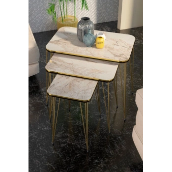 Zigon Sehpa Kr Çift Gold Efes Tel