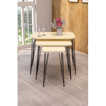 Zigon Sehpa Kr Krem Tel