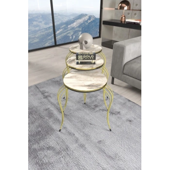 ZİGON SEHPA LÜKENS ÇİFT GOLD EFES