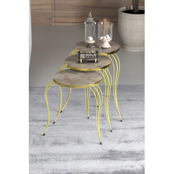 ZİGON SEHPA LÜKENS GOLD GORDİON