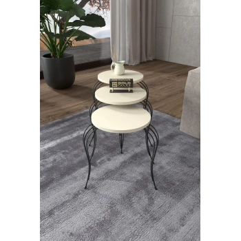 ZİGON SEHPA LÜKENS KREM