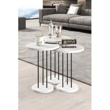 Zigon Sehpa Terra Beyaz