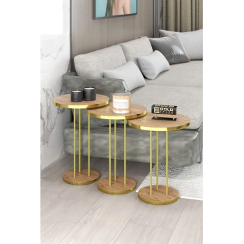 Zigon Sehpa Terra Gold Ceviz