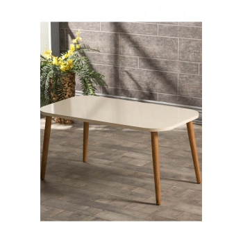 Zigon Sehpa Ve Orta Sehpa Kr Torna Krem Set 3008