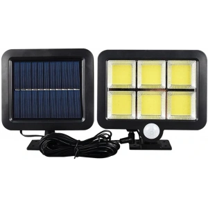 120 Cob Led Solar Panelli 3 Modlu Duvar Lambası