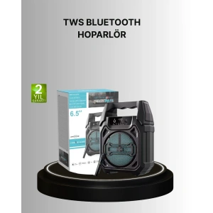 15W Güçlü Ses Çıkışlı Bluetooth Hoparlör FM Radyo ve Mikrofon Destekli