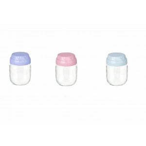 3 Adet Vintage Dekoratif Cam Kavanoz 425ml - 14,3 oz