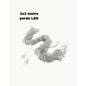 3x3 LED Işık Perdesi Şelale Model İç Dış Mekân Dekorasyonu