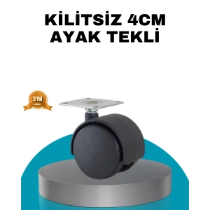 4 cm Kilitsiz Masa Ayağı Tekli Sessiz ve Akıcı Hareket