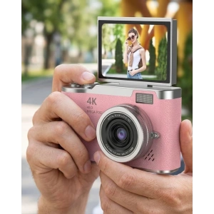 48 MP Dijital Kamera Flip Ekran 18x Zoom Vlog Selfie Kamera