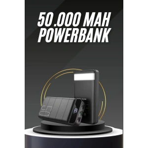 50.000 Mah Led Dijital Göstergeli USB Çıkışı Powerbank