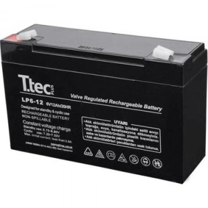 TTEC 6V 12 AH Kuru Bakımsız Akü