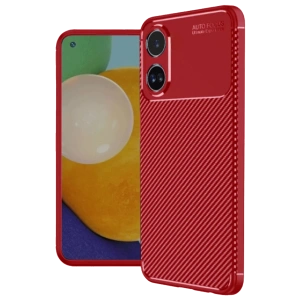 A38 Kılıf Auto Focus Karbon Kapak - Kırmızı