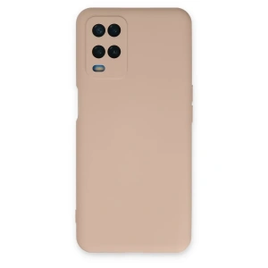 A54 4G Kılıf Nano içi Kadife Silikon - Pudra
