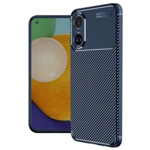 A60 Kılıf Auto Focus Karbon Kapak - Lacivert