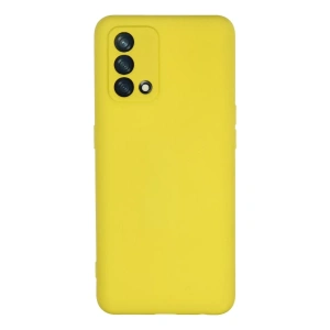 A74 4G Kılıf Nano içi Kadife Silikon - Sarı