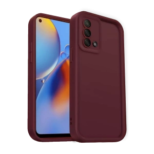 A74 4G Kılıf Viera Silikon - Bordo