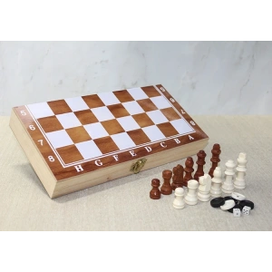 Ahşap Kutulu Satranç Model 2