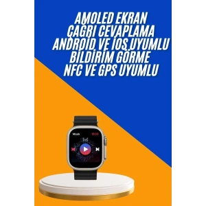 Akıllı Saat Çok Fonksiyonlu Unısex Sosyal Medya Girişli Bluetooth Bağlantılı