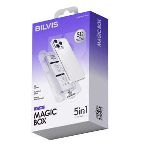Apple iPhone 11 Bilvis 5in1 3D Magic Cam Ekran Koruyucu - Siyah