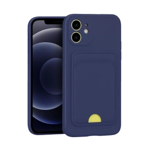 Apple iPhone 11 Kılıf Kelvin Kartvizitli Silikon - Lacivert
