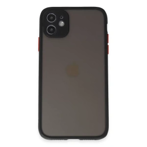Apple iPhone 11 Kılıf Montreal Silikon Kapak - Siyah