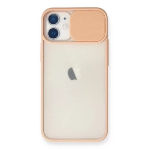 Apple iPhone 11 Kılıf Palm Buzlu Kamera Sürgülü Silikon - Pembe