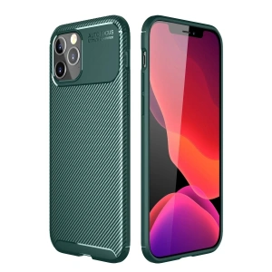 Apple iPhone 11 Pro Kılıf Auto Focus Karbon Kapak - Yeşil