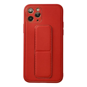 Apple iPhone 11 Pro Kılıf Coco Deri Standlı Kapak - Kırmızı