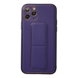 Apple iPhone 11 Pro Kılıf Coco Deri Standlı Kapak - Mor