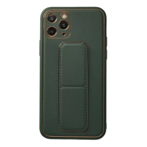 Apple iPhone 11 Pro Kılıf Coco Deri Standlı Kapak - Yeşil