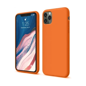 Apple iPhone 11 Pro Kılıf First Silikon - Turuncu