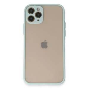Apple iPhone 11 Pro Kılıf Montreal Silikon Kapak - Turkuaz