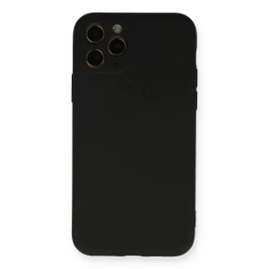 Apple iPhone 11 Pro Kılıf Nano içi Kadife Silikon - Siyah